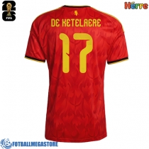 Fotballdrakt Herre Belgia Charles De Ketelaere #17 Hjemmedrakt VM 2026 Kortermet